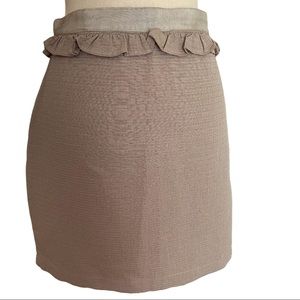 Lucca couture women’s mini skirt tan (M)